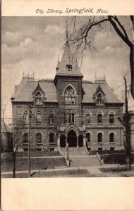 Postcard City Library in Springfield, Massachusetts