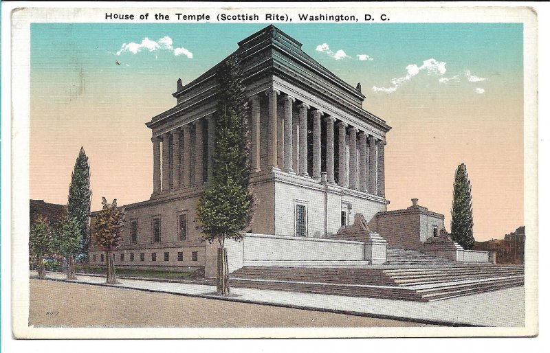 Washington, DC - House of the Temple (Scottish Rite) - 1923