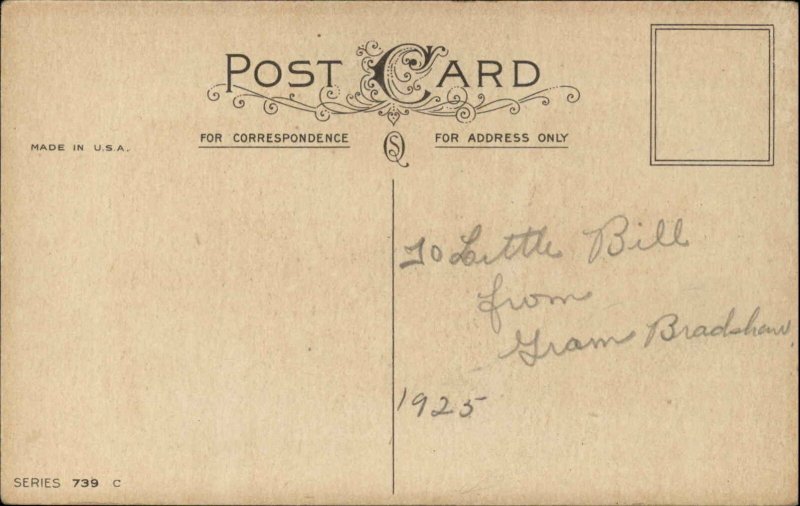 Christmas Tree Presents Jack in the Box Stecher c1900s-20s Postcard