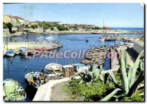 Postcard Modern Sausset Les Pins Port De Peche