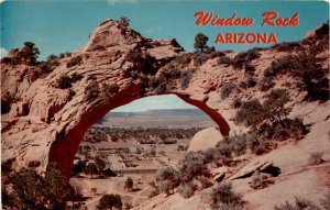 Vintage Navajo Landscape Postcard from Window Rock, Arizona