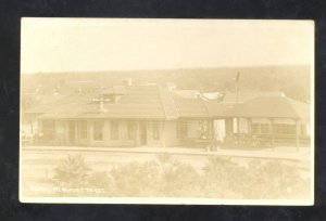 RPPC MERCEDES TEXAS RAILROAD DEPOT TRAIN STATION REAL PHOTO POSTCARD