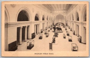 Chicago Illinois 1930s Postcard Field Museum Of Natural History Stanley Hall