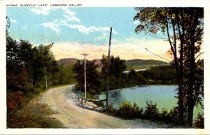 Massachusetts Lebanon Drive Along Queechy Lake