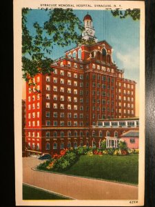 Vintage Postcard 1952 Syracuse Memorial Hospital Syracuse New York