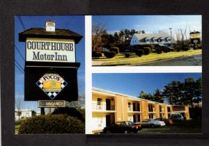 PA Courthouse Motor Inn Hotel Motel Pocos Club  Doylestown Pennsylvania Postcard