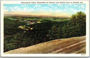 Virginia, Shenandoah Valley, Waynesboro, Skyline Drive, Rockfish Gap, Postcard