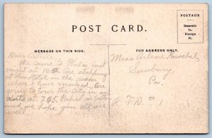 1910's HOTEL WINDSOR PHILADELPHIA 3 VIEWS DINING ROOM OLD CARS ANTIQUE POSTCARD