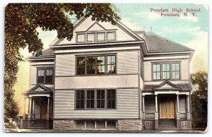 1914 Potsdam High School Potsdam York Historic Building Campus Posted Postcard