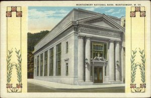 Montgomery WV National Bank c1920 Postcard