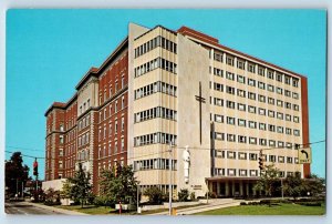 Fort Wayne Indiana IN Postcard St. Joseph Hospital Building Exterior Scene c1960