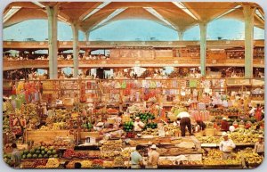 Merkado Libertad Guadalajara Mexico Fruit Stand Market Sqauare Postcard