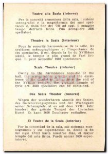 Italy italia Modern Postcard Milano Scala