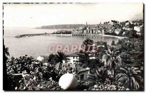 Postcard Moderne Menton Vue Generale Au Fond Cap Martin