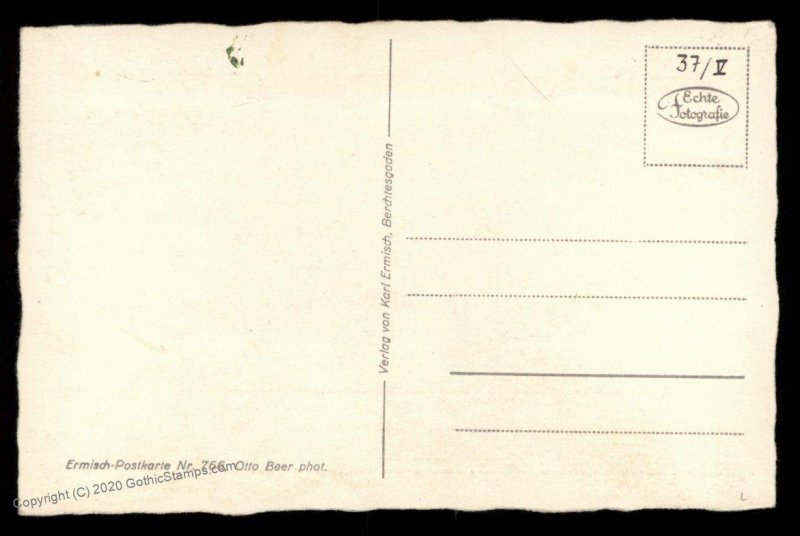 3rd Reich Germany Berghof Wachenfeld Hitlers House at Obersalzberg RPPC G88998