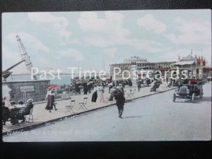 Early PC Clarence Pier & Esplanade SOUTHSEA shows vintage car & Victories Anchor