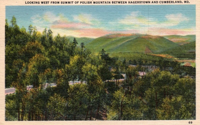 Looking West from Polish Mountain Between Hagerstown and Cumberand,MD