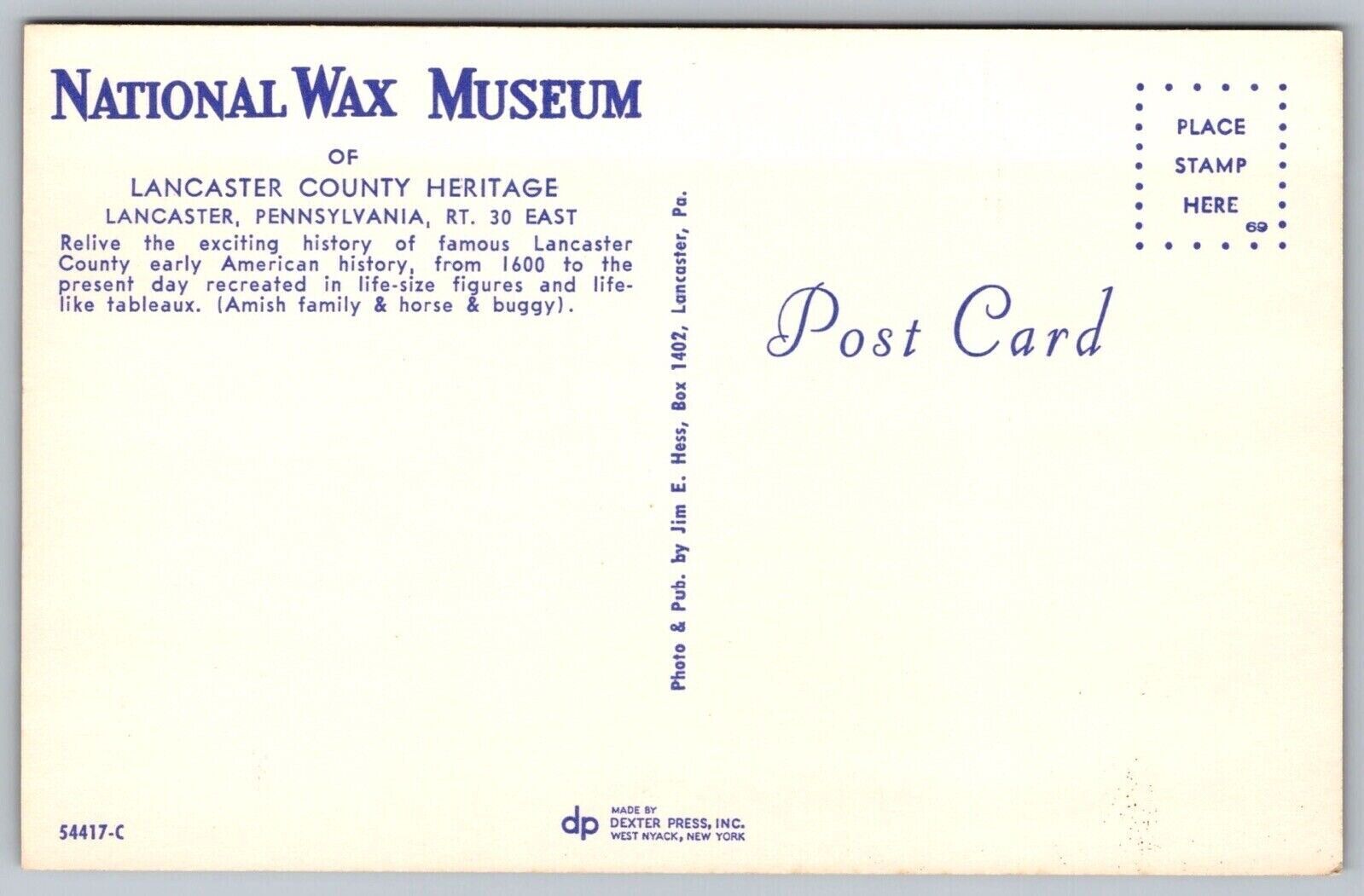 National Wax Museum Lancaster County Heritage Pennsylvania Horse Buggy