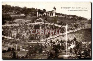 Old Postcard Budapest Gellert Szobra Gerhardus St Monument