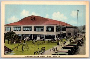 Postcard Port Stanley Ontario c1940s Dance Pavilion Elgin County
