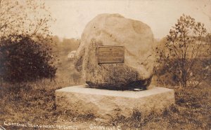 J84/ Granville Ohio RPPC Postcard c1910 Centennial Monument Rock 292
