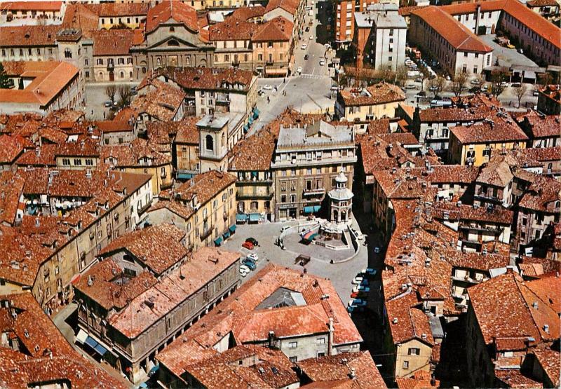 Acqui Terme Historical Center Italy Aerial View Postcard