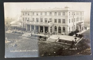 Mint England Real Picture Postcard Croydon Aerodrome Hotel