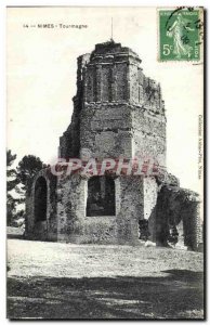 Old Postcard Nimes Tour Magne