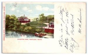 1904 Riverton Park, Portland, Maine Postcard