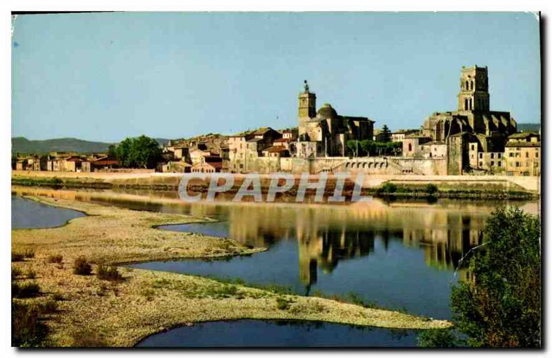 Modern Postcard Pont Saint Esprit Gard General view of the Church of St Peter...