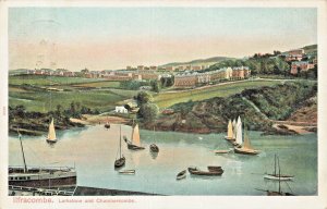 lfracombe Devon England~Larkstone and Chambercombe-View from water~1906 POSTCARD