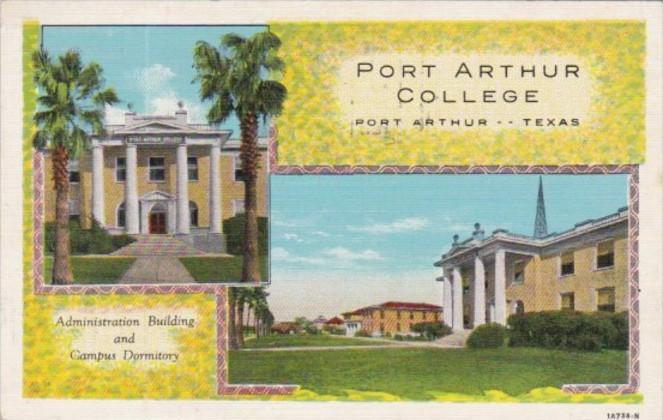 Texas Port Arthur Administration Building and Campus Dormitory Port Arthur Co...