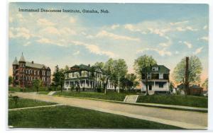 Immanuel Deaconess Institute Omaha Nebraska 1910c postcard