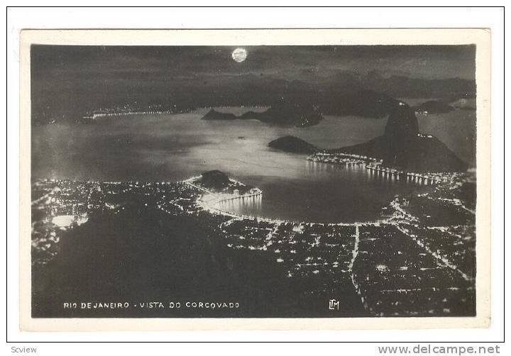 RP; Night View of Rio de Janeiro, Brazil, 10-20s