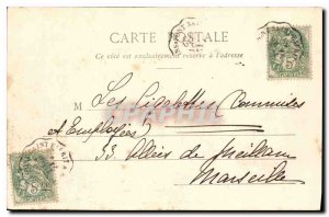 Old Postcard Tarascon Chateau du Roi Rene (City side)