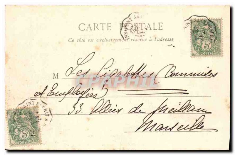Old Postcard Tarascon Chateau du Roi Rene (City side)