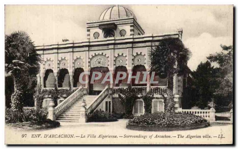 Old Postcard vicinity D & # 39Arcachon Villa Algerienne