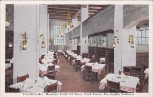 Dining Room Interior Ye-Bull-Pen-Inn Mayflower Hotel Los Angeles California