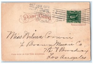 1906 Castle Gate Price Denver Rio Grande Railroad Canyon Utah Vintage Postcard