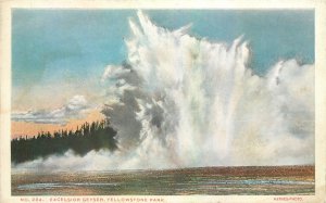 USA Yellowstone Excelsior geyser Postcard