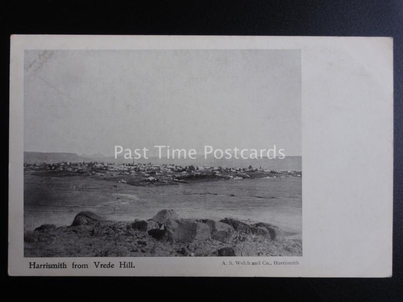 South Africa HARRISMITH FROM VREDE HILL c1909 old Postcard by A.S. Welch & Co