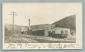 RIDGWAY PA MACHINE TOOL WORKS ANTIQUE REAL PHOTO POSTCARD RPPC