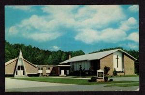 MA View of the Grace Chapel LEXINGTON MASS Postcard PC