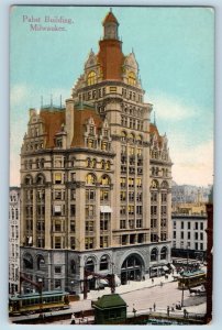 Milwaukee Wisconsin WI Postcard Pabst Building Aerial View 1910 Vintage Antique