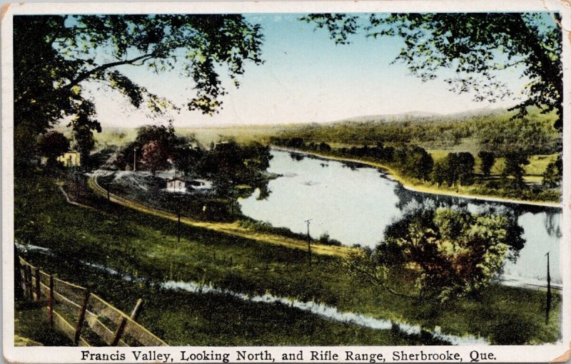 Sherbrooke Quebec Francis Valley looking North QC Que c1929 Postcard H30