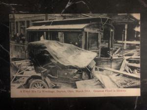 Mint USA RPPC Postcard A Flood Mix Up Wreckage Dayton Ohio 1913