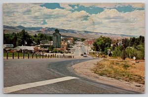 Lamder Wyoming View Of Western Town Postcard P23