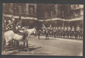 Ca 1916 PPC* The Horse Guard Changing Guards In London Mint