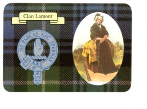 5 X 7 inch, Clan Lamont, Woman in Tartan, Latin