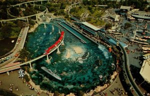 USA Disneyland Anaheim Tomorrowland Chrome Postcard 08.76